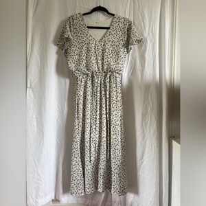 Sienna Sky Tan Flutter Sleeve Sundress